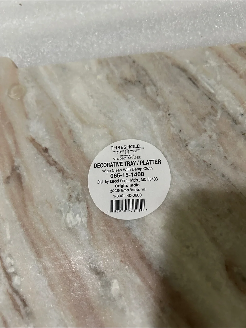 Studio McGee 8” Marble Catch All Tray